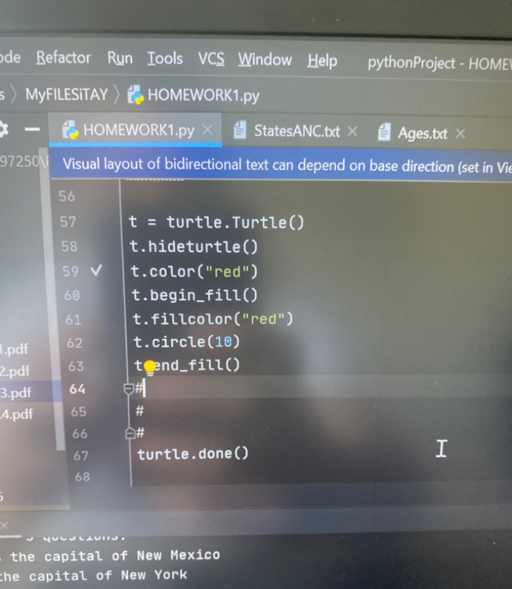 שאלה בPython בעזרת כלי Turtle - FXP