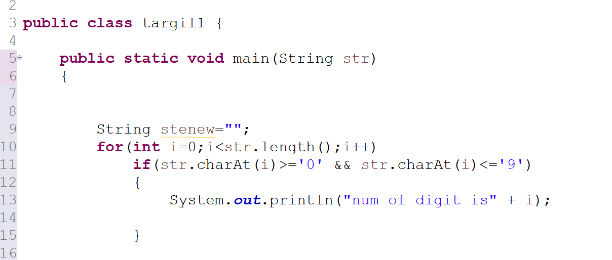 מתחיל ללמוד JAVA, רוצה שהתוכנית שלי תציג כמה ספרות יש במחרוזת - FXP