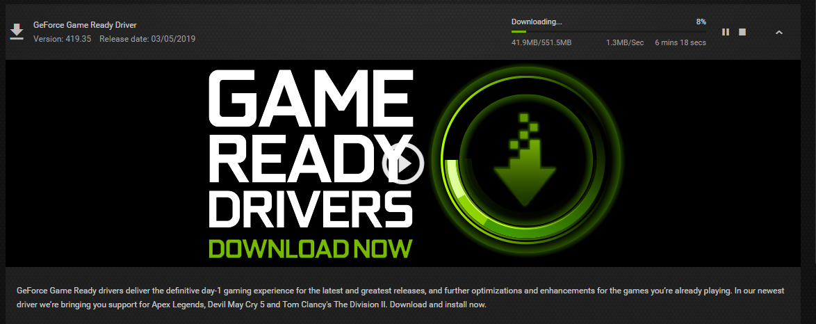 nvidia newest driver