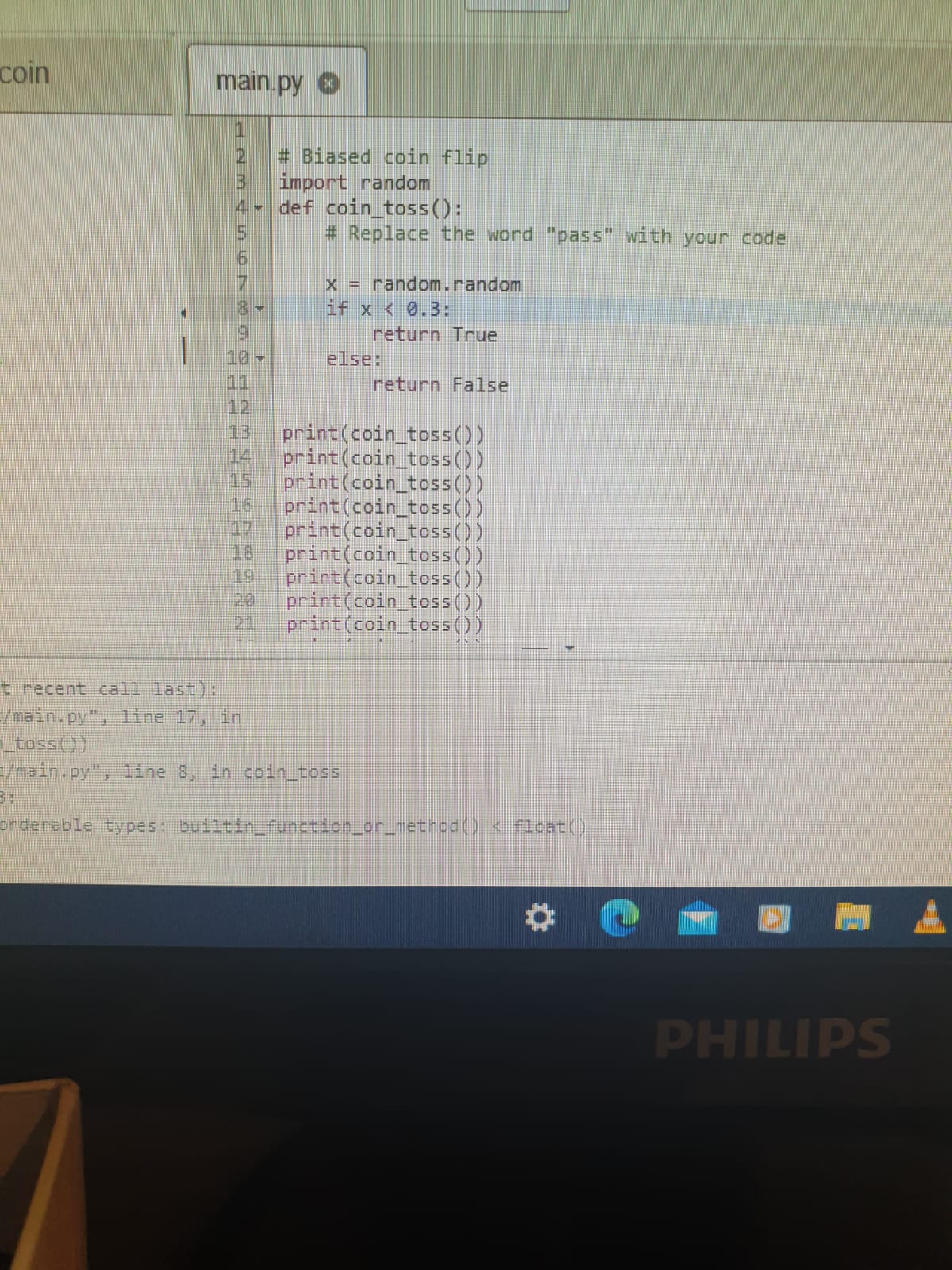 בעיה עם random בPython - FXP