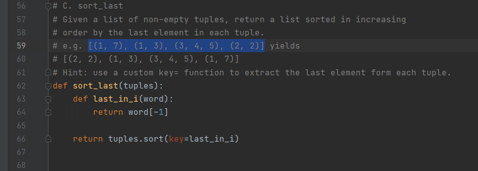 Sort עם פונקציה אישית על tuple בPython - FXP